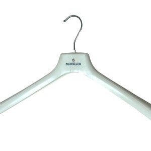 MONCLER white plastic 18” coat hanger